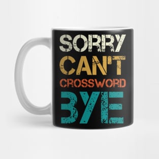 sorry can't Crossword bye Mug